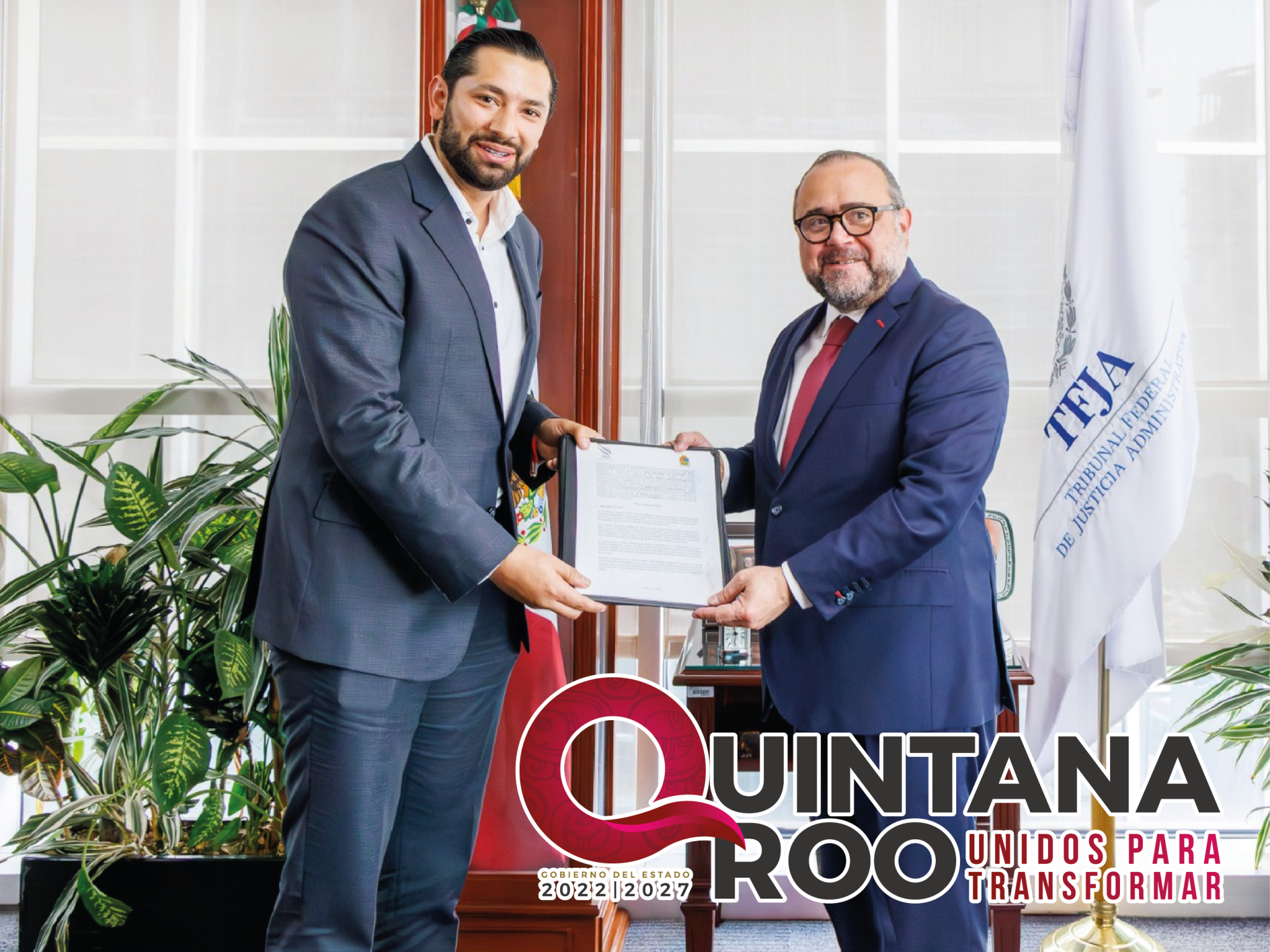 FIRMA DE UN CONVENIO DE COLABORACIÓN PARA CAPACITACIÓN CONSTANTE – TFJA Y CJPE